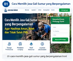 Ilustrasi Cara Memilih Jasa Gali Sumur yang Berpengalaman